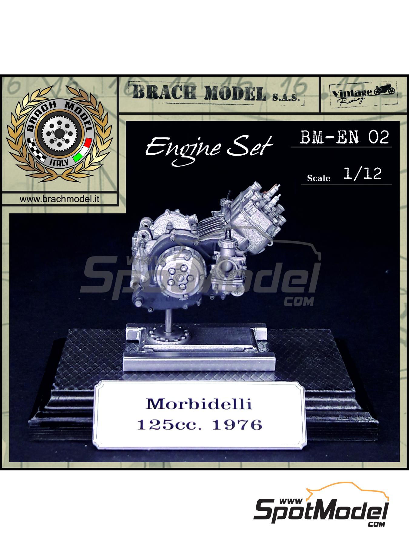 Brach Model BM-EN02: Engine 1/12 scale - Morbidelli 125cc 1976